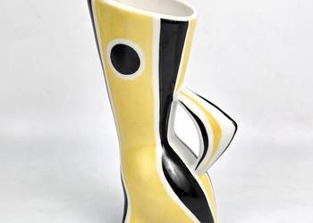 New Look Wazonik kot żółto czarny J.Török  Zsolnay lata 60te