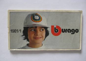 Burago katalog z 1981.