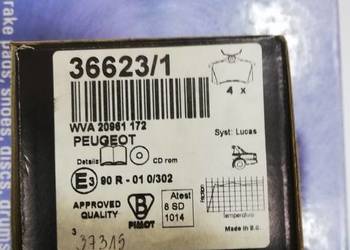 Klocki hamulcowe - kpl. ABS. 36623/1