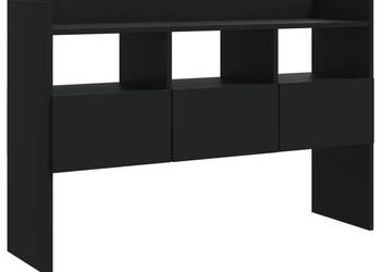 Szafka czarna 105x30x70 cm materiał drewnopochodny WM-808378