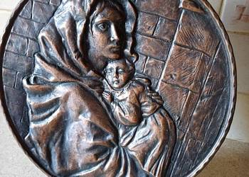 vintage relief miedziany