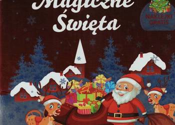 Magiczne Święta koloruję i naklejam NAKLEJKI GRATIS Fakt Mikołaj renifery