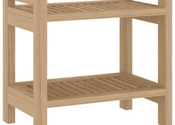Stolik łazienkowy 45x30x45 cm lite drewno tekowe WM-340753
