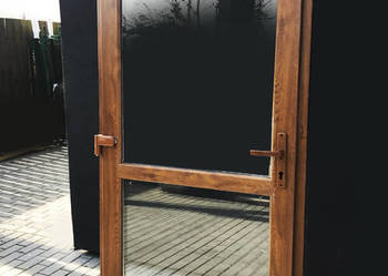 DRZWI PCV 110x210 szyba NOWE kolor złoty dąb