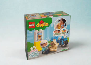 LEGO DUPLO 10967 Motocykl policyjny. Pies zaginął, policja już jedzie!
