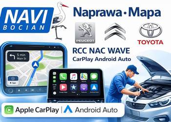 Naprawa Mapa Peugeot Citroen Toyota RCC NAC WAVE CarPlay Android Auto