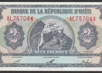 HAITI 2 gourdes 1992 - STAN BANKOWY UNC
