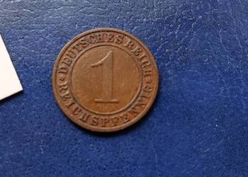 Stare monety 1 pfennig 1925 A Niemcy Stare monety 1 pfennig 1925 A Niemcy