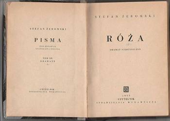 (7321) RÓŻA  (DRAMAT NIESCENICZNY) – STEFAN ŻEROMSKI