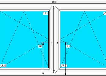 OKNO PCV 2000 x 1150 BIAŁE