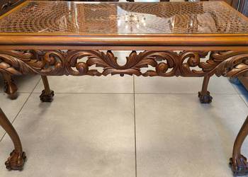 Piękny dębowy stolik na łapach-sklep Dąbrowa Górnicza