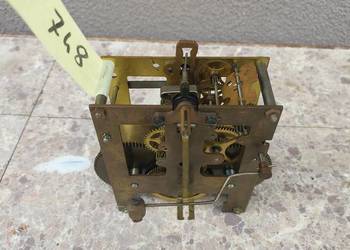748 Mechanizm starego zegara ściennego Gustav Becker GB P48 uszkodzony