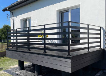 Alu Balustrada malowana proszkowo balustrady barierka balkon balkony