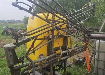 Opryskiwacz 300l 9m, przetrzasacz, pług konny