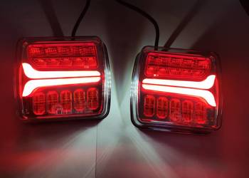 Zestaw lamp ledowy LED do przyczep gotowy do montażu