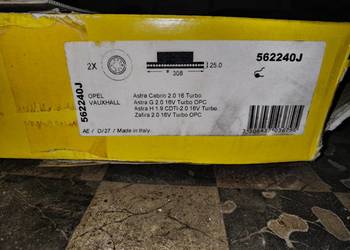 Nowe tarcze hamulcowe Astra, Zafira