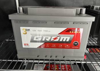 Akumulator EFB 12V 70Ah 740A GROM, DARMOWY DOWÓZ