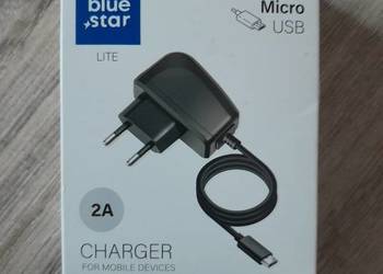 Ładowarka sieciowa Blue Star Lite z kablem micro USB 2A