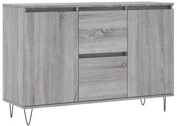 Szafka szary dąb sonoma 104x35x70 cm materiał drewnopochodny WM-827210