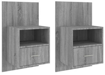 Wiszące szafki nocne 2 szt. szary dąb sonoma WM-816967