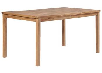 vidaXL Stół ogrodowy, 150x90x77 cm, lite drewno teakowe(SKU:44997)