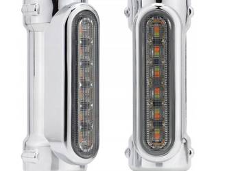 KIERUNKOWSKAZY CHROMOWANE NA GMOL CHOPPER CRUISER CUSTOM