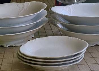 24 częściowy zestaw porcelany PRL vintage porcelany Wałbrzych Fryderyka pię