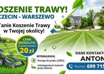 Koszenie Trawy w Dzielnicy Warszewo w Szczecinie