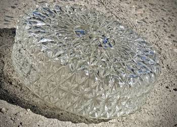 Klosz kryształowy plafon okrągły Polan Wilkasy phs Pieńsk PRL