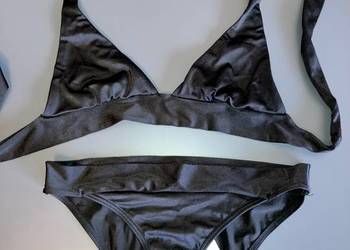Nowe eleganckie czarne klasyczne bikini Pieces M strój