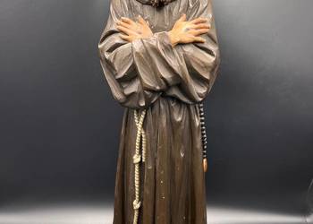Drewniana rzeźba św. Franciszka XIXw