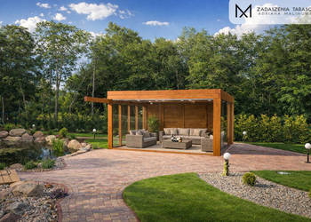 Altana drewniana ze szkłem | Na wymiar | Producent