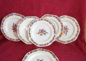 Talerzyki z rajskim ptakiem. Soho Pottery LTD.  Cobrige. Soltan