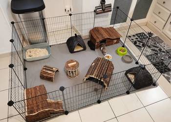 Kojec dla gryzoni klatka dla królika wybieg metalowy NOWY