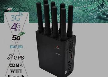 zagłuszarka 2G 3G 4G 5G 5,8G WIFI VHF UHF GSM LTE