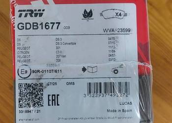 Klocki hamulcowe citroen c3 III i inne