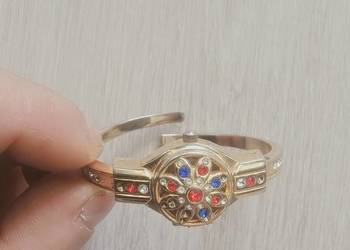 Guess Złoty Zegarek Bransoleta Ukryta Tarcza Vintage Cyrkonie