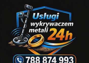 Usługi wykrywaczem metali/odnajdywanie zgubionej biżuterii