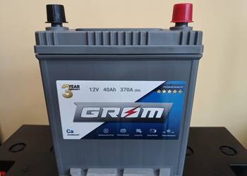 Akumulator  40Ah 370A JAPAN Prawy + GROM Specpart Szczecin Akumulator  40Ah 370A JAPAN Prawy + GROM Specpart Szczecin