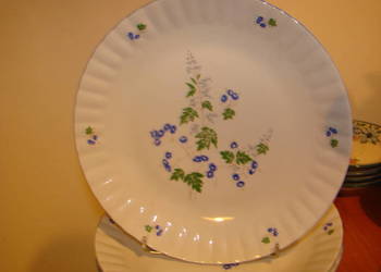 Chodzież porcelanowy talerz obiadowy PRL