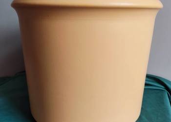 Donica doniczka ceramiczna pomarańczową fi 37 cm