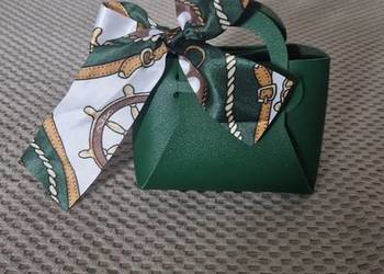 mini torebeczka z kokardą opakowanie na prezent etui na kosmetyk