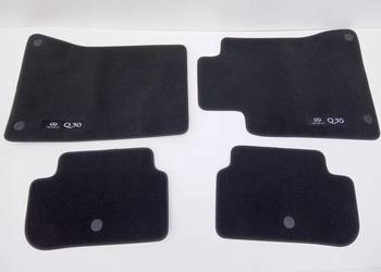 DYWANIKI WELUROWE CZARNE KOMPLET INFINITI Q30 #1