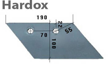 Lemiesz przedpłużka HARDOX 056873/P do pługa KVERNELAND