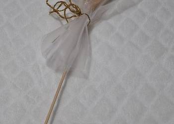 Praca plastyczna, Złote serce, ozdoba, 4,5x27cm (Handmade)