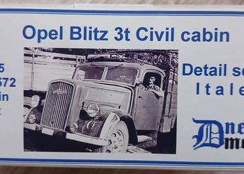 Dnepromodel DM3572 Opel Blitz 3t Civil cabin Detail set for Italeri (1/35)