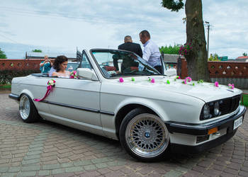 Auto do Ślubu,wesele, BMW E30 cabrio