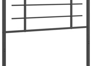 Metalowe wezgłowie czarne 107 cm WM-355591