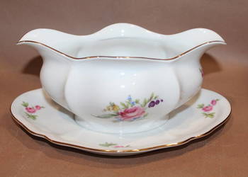 Porcelanowa sosjerka w kwiaty Bohemia nr 871