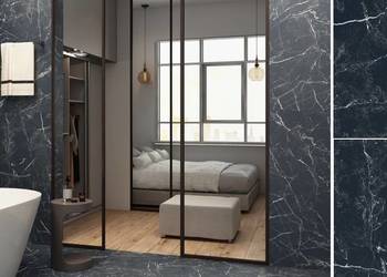 gres 60/60 marmo nero matowy - satynowy 008 gat.1